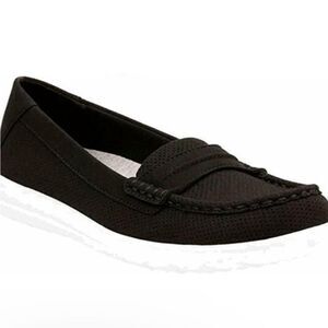 Clark's Cloud Steppers Jocolin Maye black loafers Sz 10 women